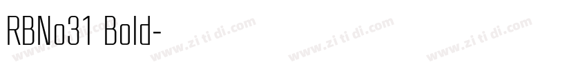 RBNo31 Bold字体转换